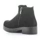 Botines QUETS! negros con elástico y cremallera en el lateral