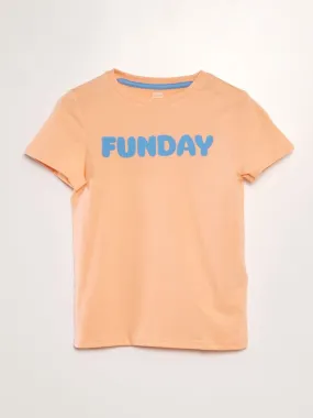 Camiseta estampada - NARANJA