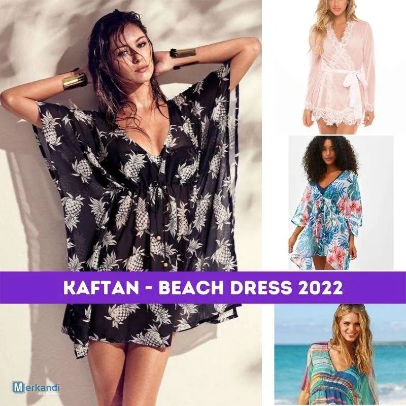 KAFTAN VESTIDOS DE PLAYA LOTE SURTIDO VERANO 2022  VARIOS MODELOS Y TALLAS
