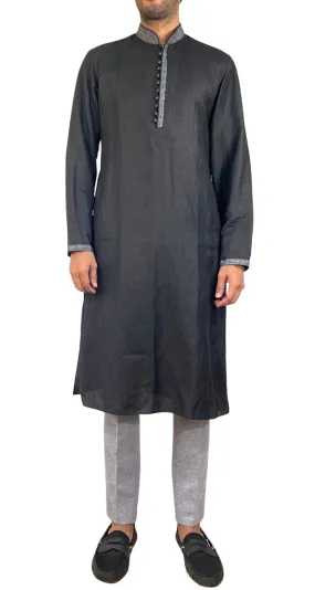 MANYAVAR Kurta Negra