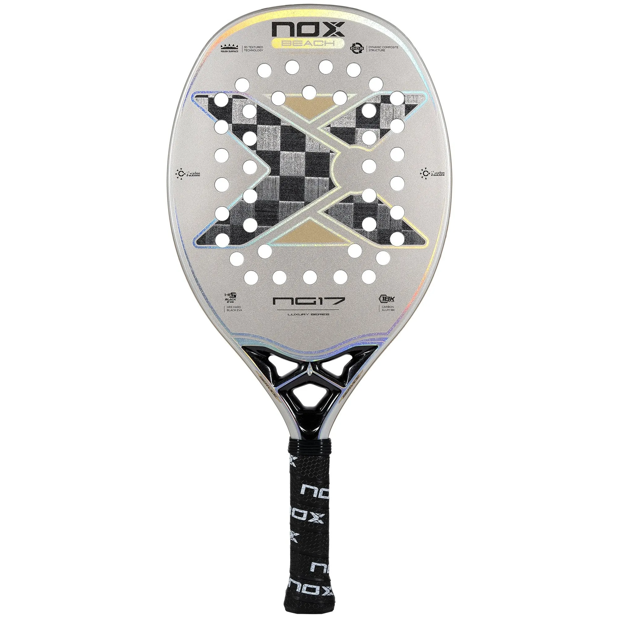 Pala de beach tennis NG17 Luxury 2023. La pala de Nico Gianotti