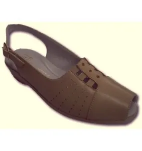 Sandalias señora empeine gomas muy comodas Doctor Cutillas en beig