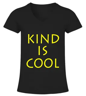 Women's Mens &amp; Kids Kind is Cool Tee T- Shirt Anti Bully - Limited Edition Camiseta cuello pico Mujer